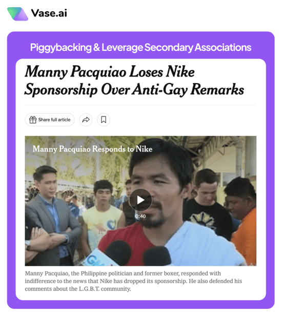 Vase.ai: Piggybacking & Leverage Secondary Associations