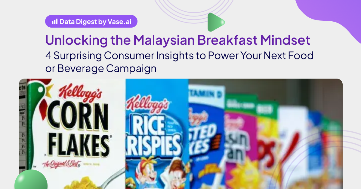 Vase.ai Data Digest: Unlocking the Malaysian Breakfast Mindset. 4 Surprising Consumer Insights to Power Your Next Food or Beverage Campaign